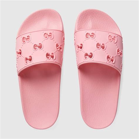 gucci flip flops red|pink gucci slides rubber.